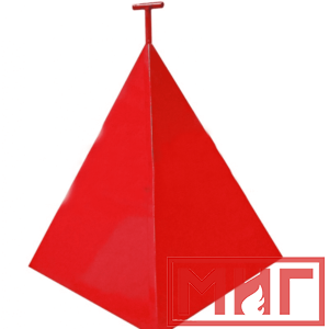 Фото 31 - Пожарная пирамида для пожарного гидранта 950x950x1150 (Четырехгранная).